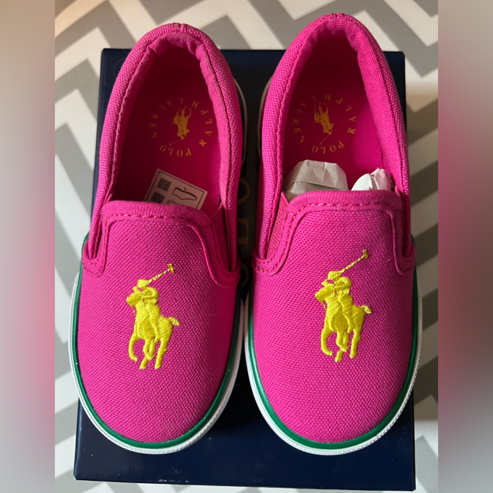 Polo Ralph Lauren - Bal Harbour III Children Pink Shoes Size 8